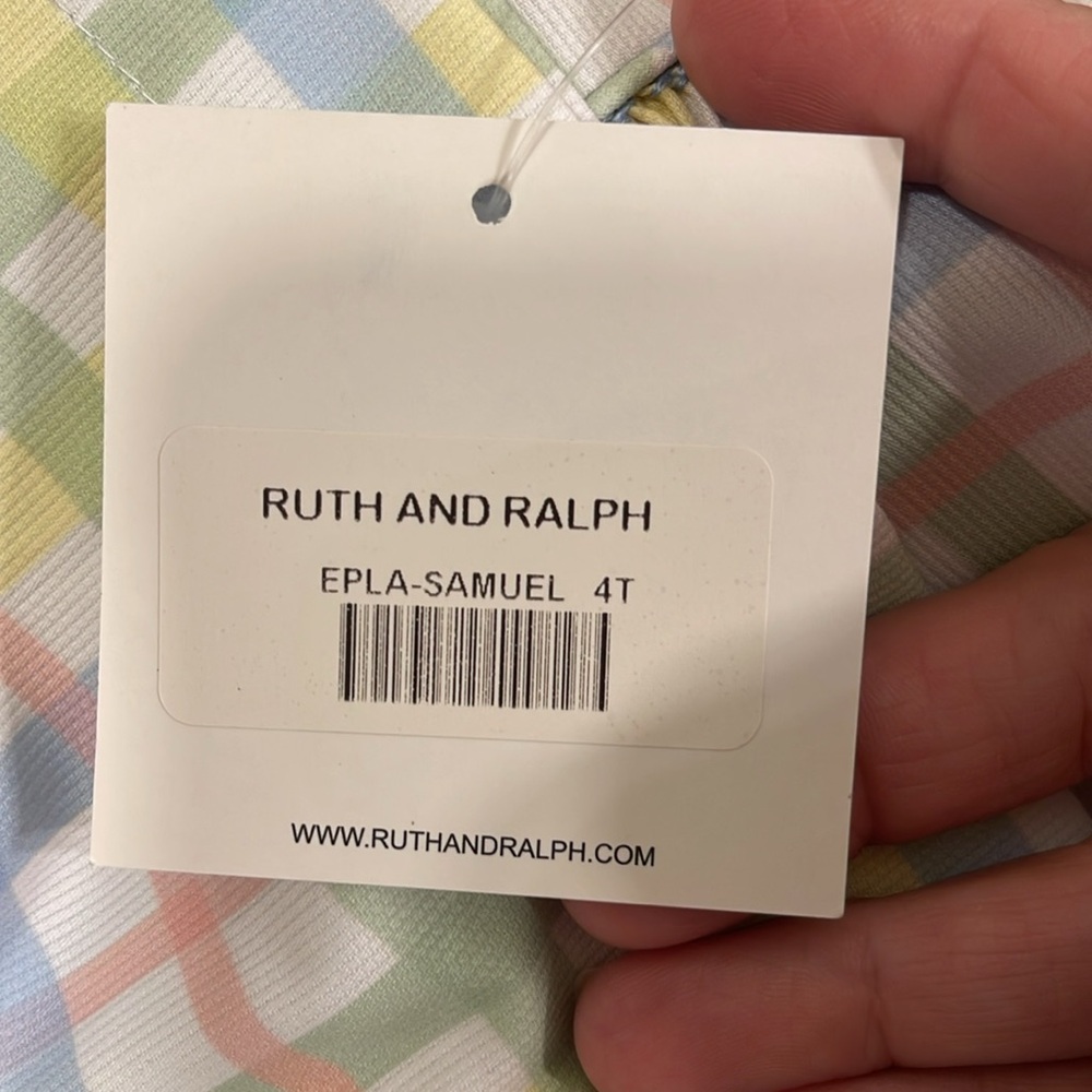 NWT Ruth and Ralph Samuel Plaid Short Set - Picture 9 of 9